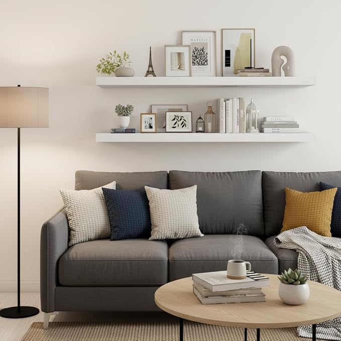 Vivelove 24/36/48/55 Inch Floating Shelves