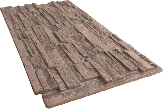 EverStone Cascade Faux Stone Panel, 48 5/8"W x 24 3/4"H x 1 1/4"D, Mount Vernon