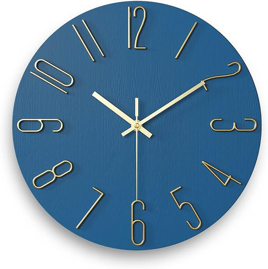 wall Clock, Silent Clock, wall Clocks Battery Operated， 12 inch Modern wall