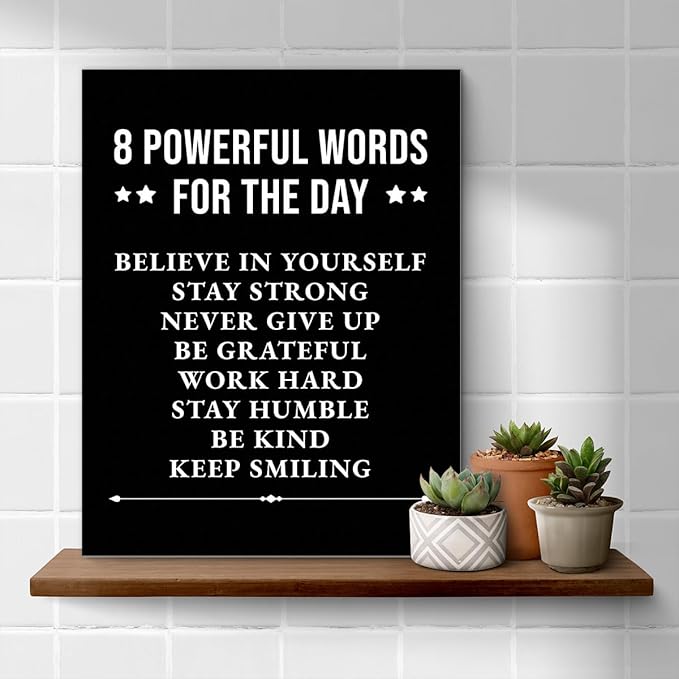 Inspirational Wall Decor, Motivational Canvas Painting Wall Art