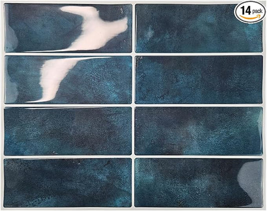 Peel and Stick Backsplash 3D Wall Tiles, Self-Adhesive, Oil Proof, Waterproof