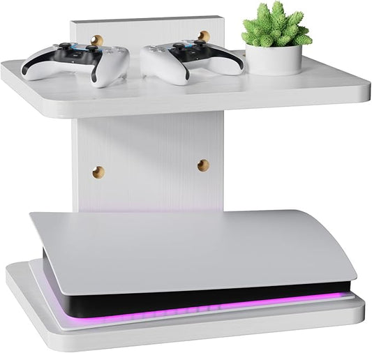 WALI Floating TV Shelf, 2 Tier Projector Shelf
