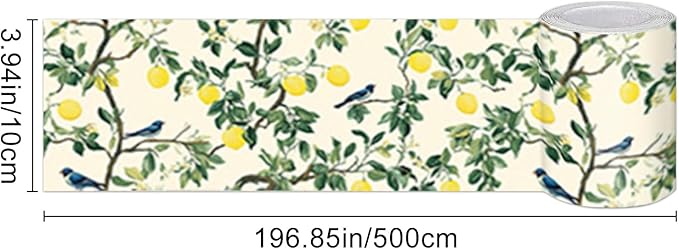 HOMETITUTE Wallpaper Border Peel and Stick Decorative Wall Trim Self Adhesive