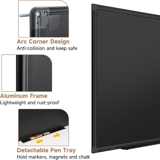 SELEAD Magnetic Chalkboard 60 x 48 Inches
