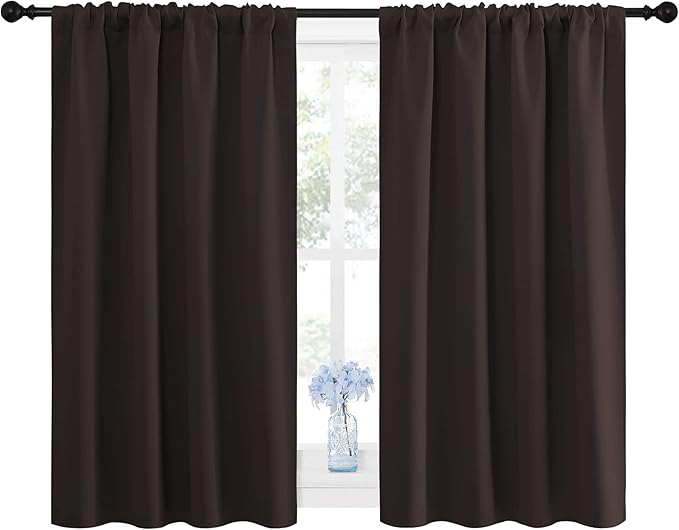 NICETOWN Blackout Curtain Panels 45 inches Long