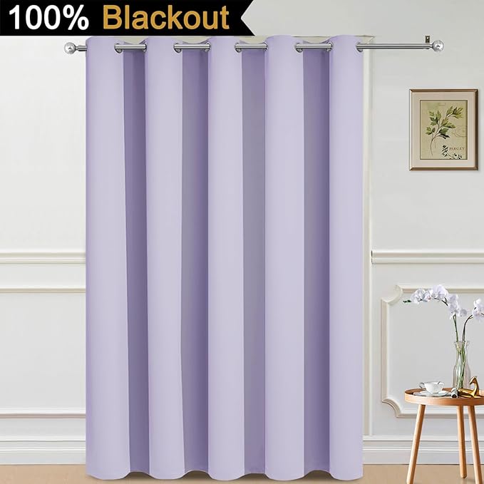 Yakamok 100% Blackout Lined Panels, Thermal Insulated Blackout Curtains
