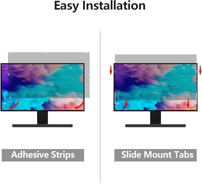 Computer Privacy Screen Protector 27 Inch with Hp Dell Acer Asus Samsung LG and More, Removable Security Shield Filter for 16:9 Aspect Ratio Monitor Like ViewSonic Sceptre AOC Koorui BenQ(27" Diagonal 16:9 1 Pack)