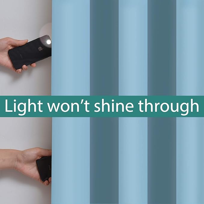 Yakamok Extra Wide Blackout Full Shading Curtains