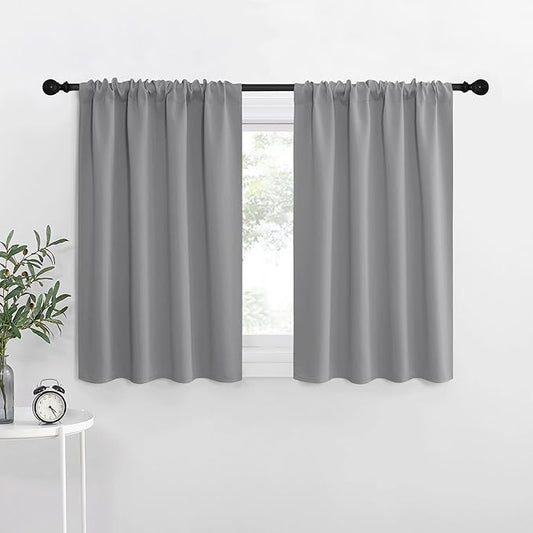 NICETOWN RV Blackout Curtains for Camper Windows, Short Room Darkening Curtains
