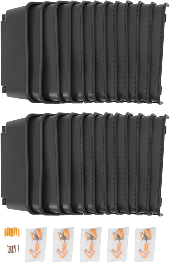 24 Pack Vertical Garden Planter, 13 inch Wall Mounted Planter