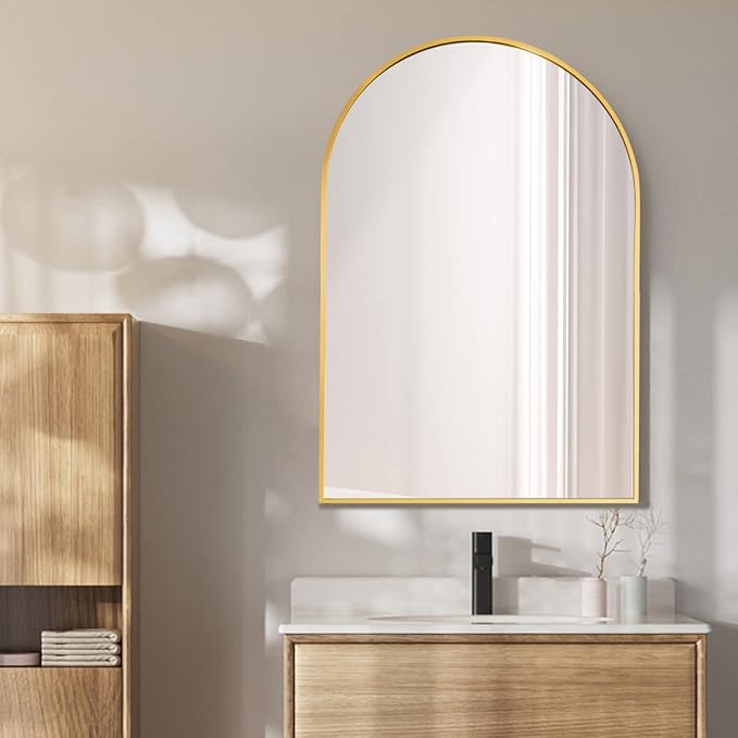 Arched Wall Mirror, Living Room, Hang Vertical or Horizontal