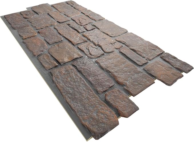 EverStone Cobblestone Faux Stone Panel, Arizona Desert Color