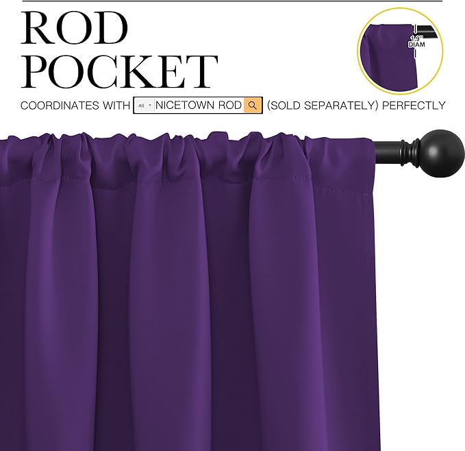 NICETOWN Kitchen Curtains, Short Blackout Curtains & Drapes, Home Decoration