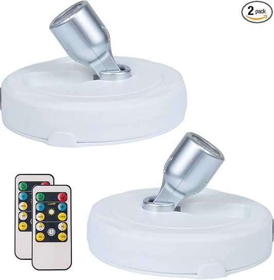 HAMVIDNE LED Spotlight, Battery Operated Picture Lights, Uplighting Indoor