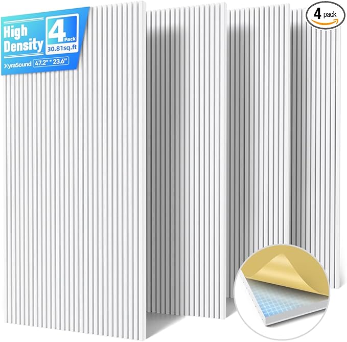 4 Pack Large Acoustic Panels Sound Absorbing