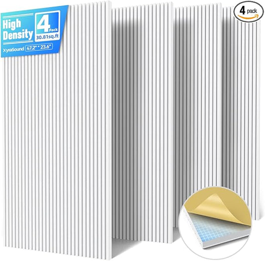 4 Pack Large Acoustic Panels Sound Absorbing