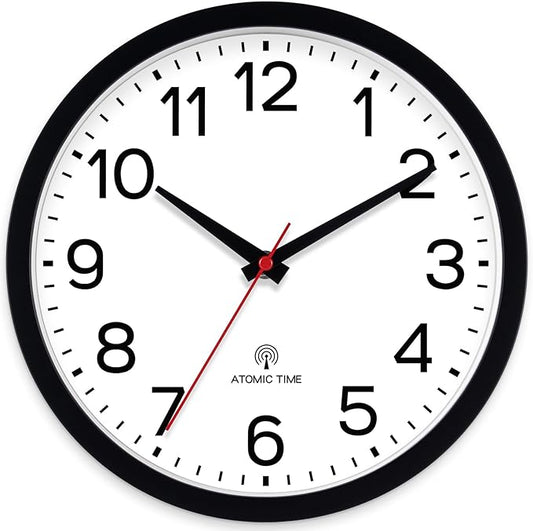 AKCISOT Atomic Black Wall Clock Analog Clocks