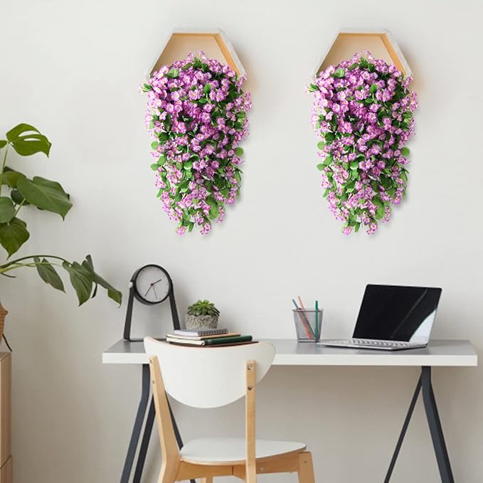 ZFProcess Artificial Fake Hanging Flowers Plants