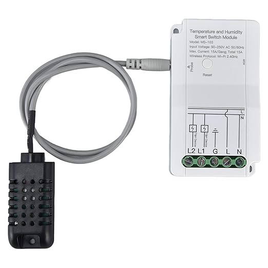 Smart WiFi Temperature Humidity Switch Module Timing APP Remote Control with Probe for Greenhouse for TUYA 90â250V