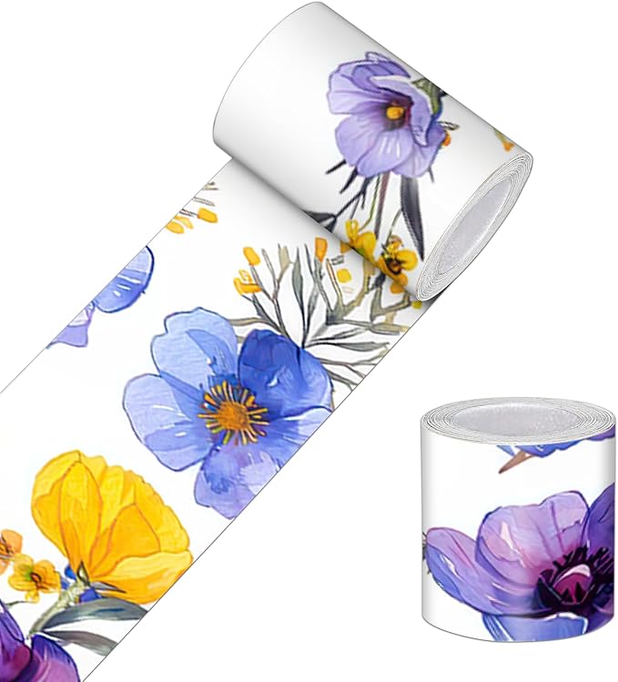 HOMETITUTE Wallpaper Border 4x196 Inch Peel and Stick Wall Border Wallpaper