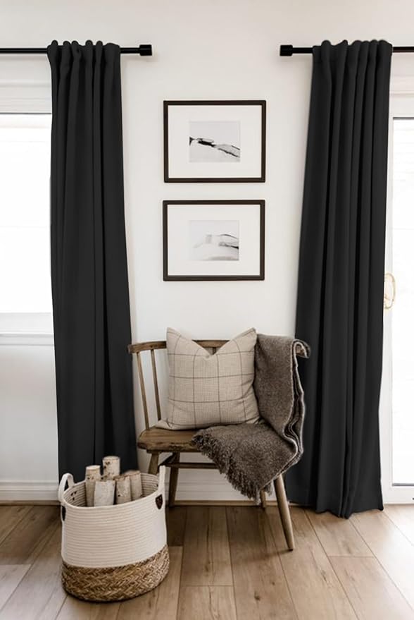 100% Blackout Shield Linen Blackout Curtains