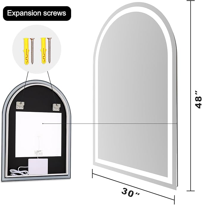 Arched LED Bathroom Mirrors