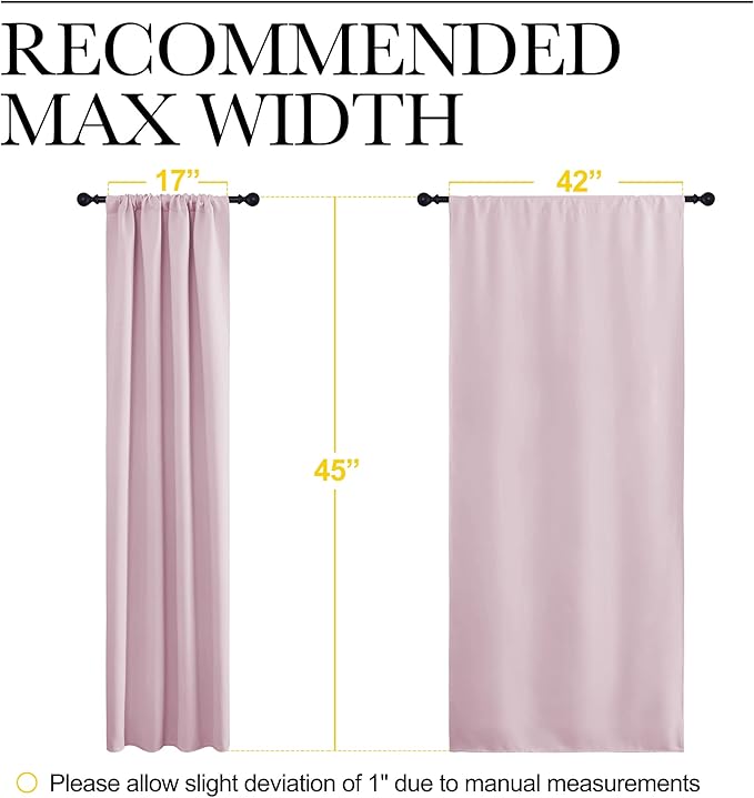 NICETOWN Blackout Curtains for Girls Room