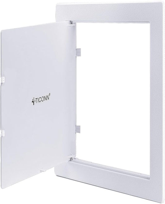 TICONN Access Panel for Drywall, 6 x 9 Inch ABS Plastic Wall Hole Cover Access