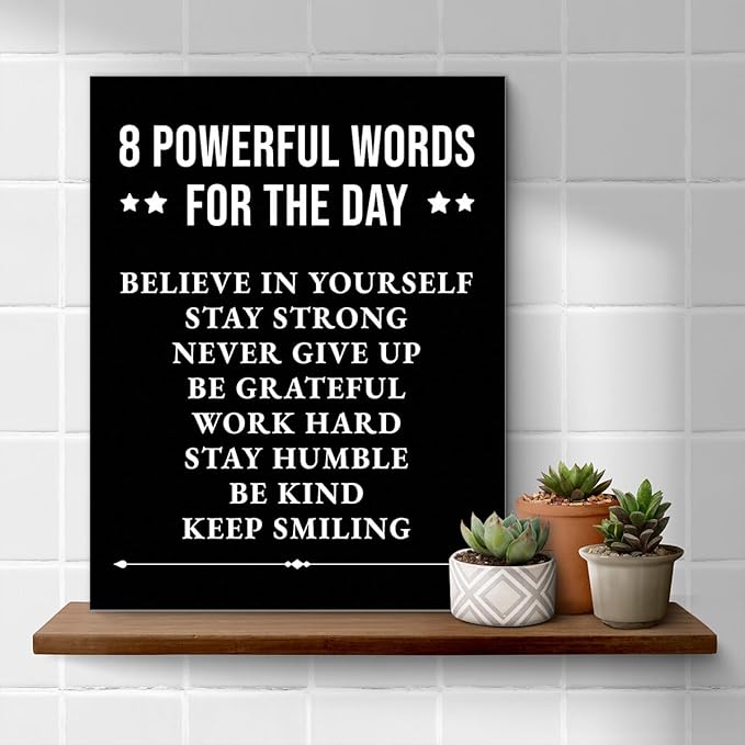 Inspirational Wall Decor, Motivational Canvas Painting Wall Art