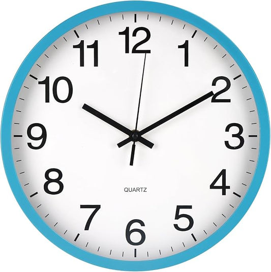 Wall Clock Non-Ticking Silent Quartz Movement Decor Clock Modern Simple Style