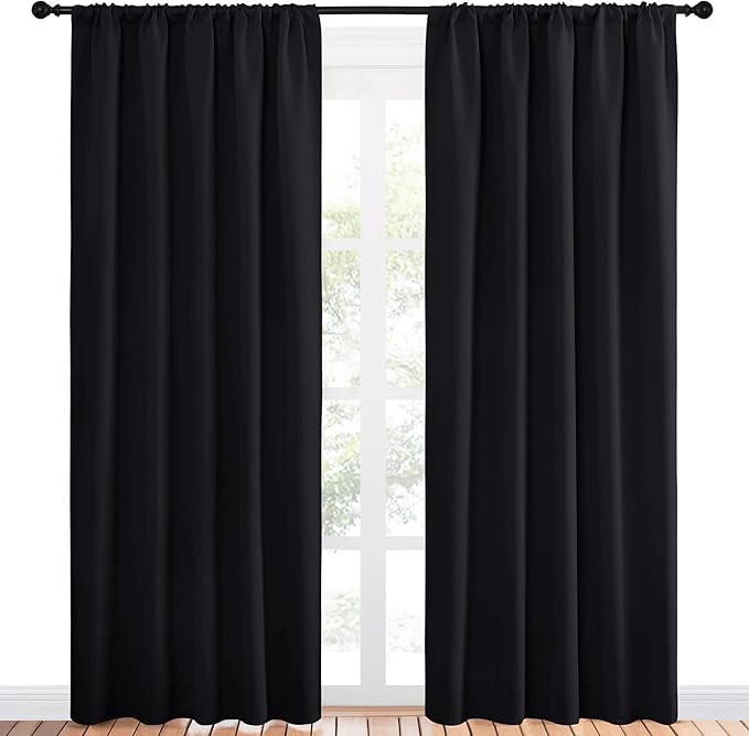 NICETOWN Black Out Window Curtains