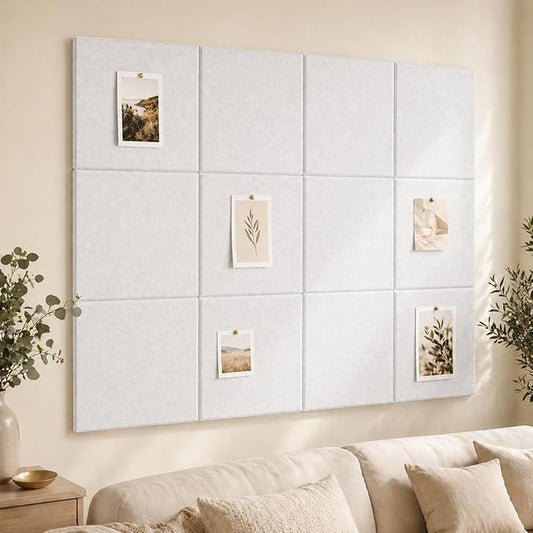 Large Cork Boards for Walls â 48" x 36" Self Adhesive Felt Wall Tiles