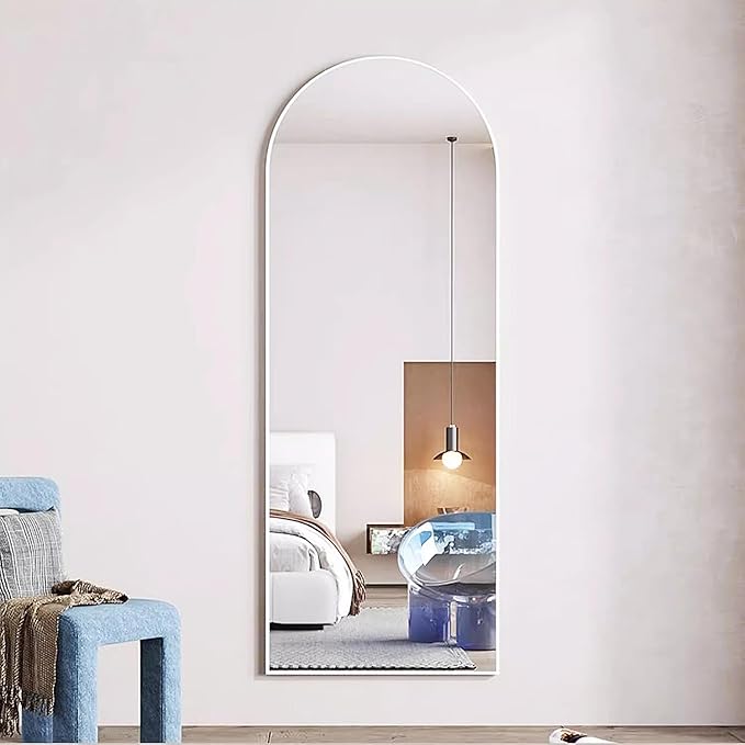 Rowjut Floor Mirror Arched Mirror Full Length 56"X20"Full Length Mirror can be