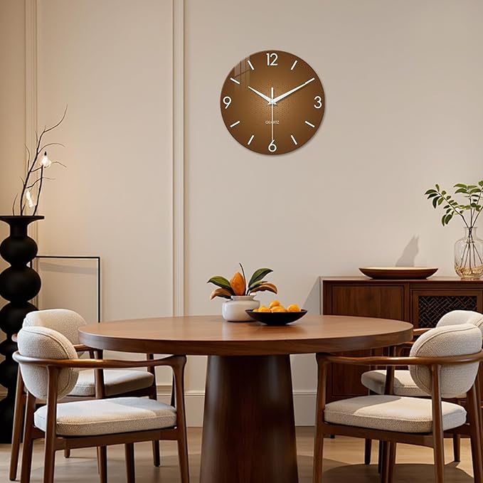 XFM Modern Wall Clock for Living Room Simple Wall Clocks Battery Operated 14