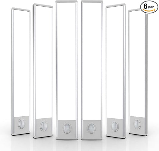 6 Pack Under Cabinet Lights Wireless, 58 LED Motion Sensor Light Indoor