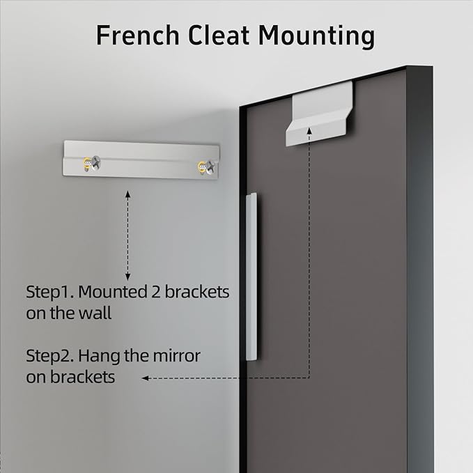 36”x 28” Black Bathroom Mirrors