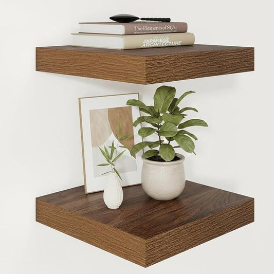 Vivelove Wide Floating Shelves for Wall 12 Inch Deep, 2 Inch Thick Shelf for