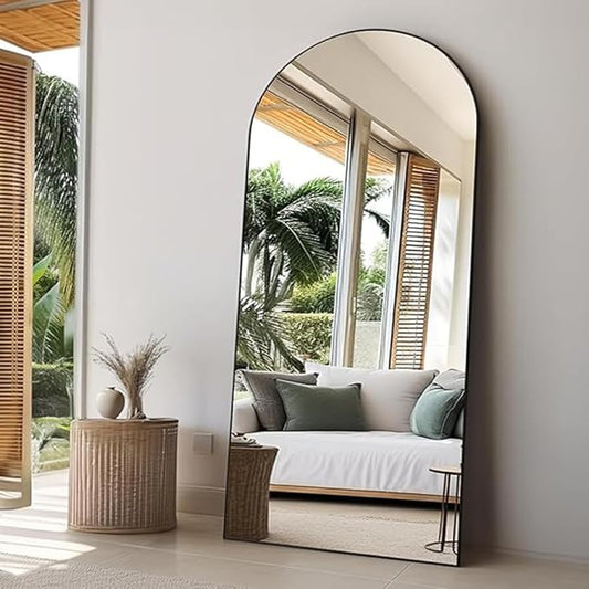Rowjut Floor Full Length Mirror, Arched Mirrors Full Length 81"x41"