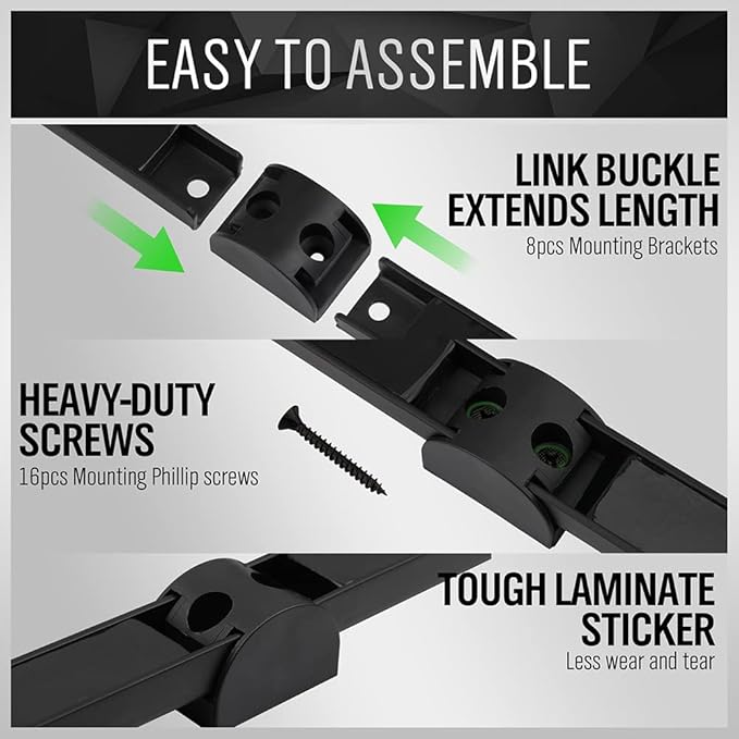 SWANLAKE GARDEN TOOLS 4-Piece 12" Magnetic Tool Holder Storage Organizer