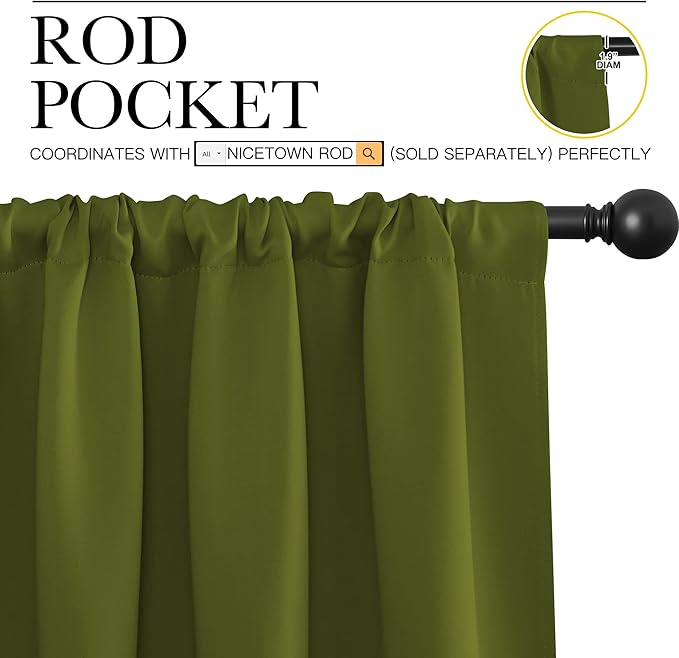 NICETOWN Christmas Decoration Blackout Curtain
