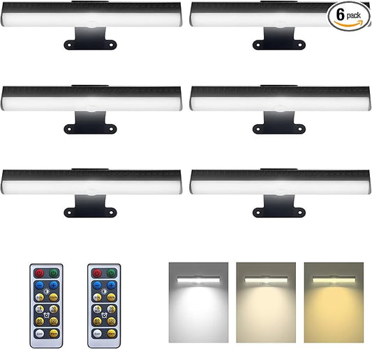 Wall Picture Lights with Remote, Dimmable Painting Light Battery Powered with 3