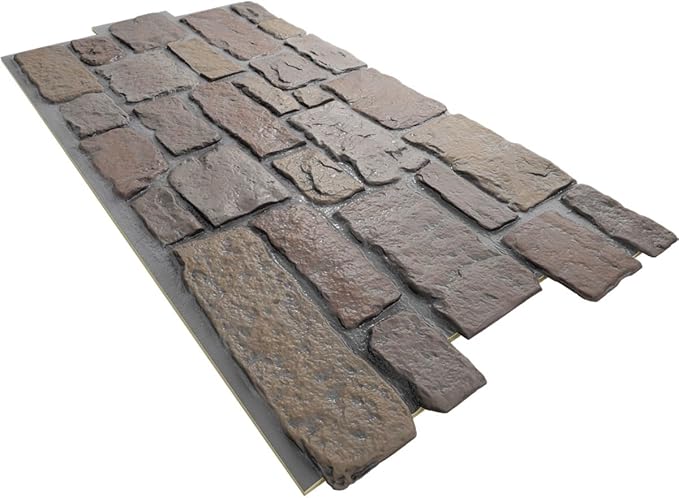 EverStone Cobblestone Faux Stone Panel, Grand Canyon Color