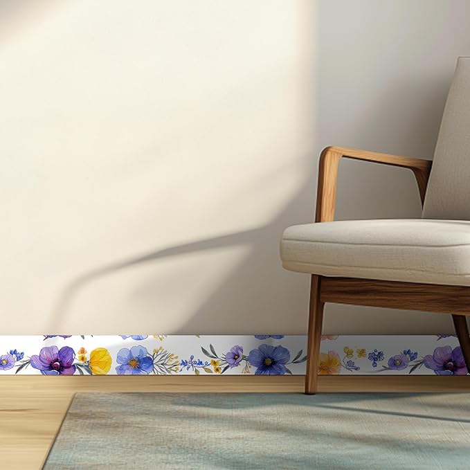HOMETITUTE Wallpaper Border 4x196 Inch Peel and Stick Wall Border Wallpaper