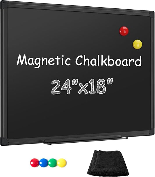 SELEAD Magnetic Chalkboard 24 x 18 Inches