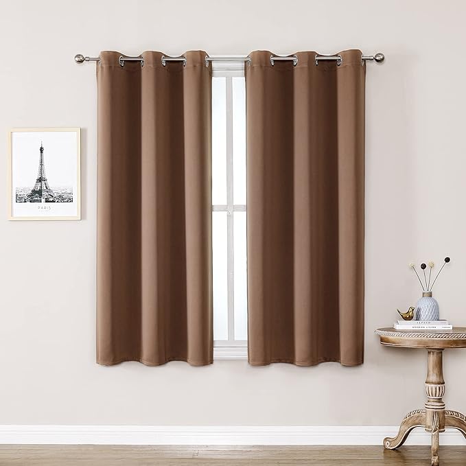 ChrisDowa Small Window Curtains 50 inches Long