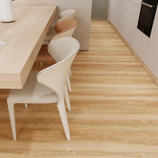 Wood Grain Peel and Stick Floor Tiles – 11.8” Width, Full Roll Length of 394" –