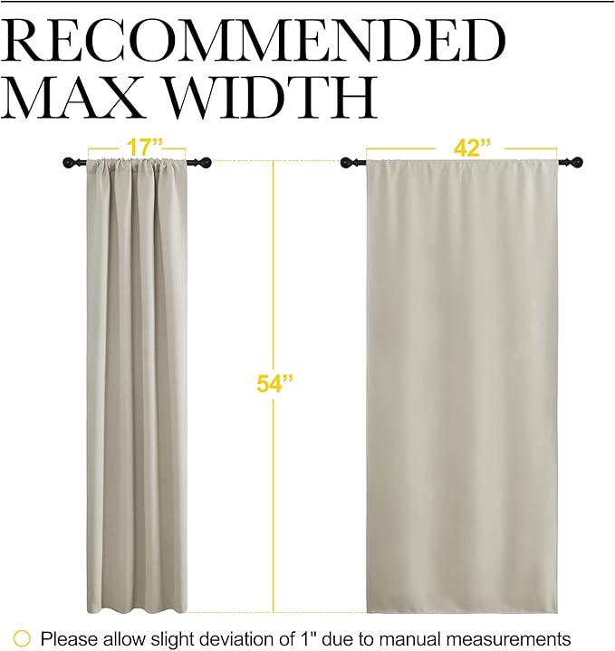 NICETOWN Blackout Curtains for Living Curtains, Room Darkening Window Curtain