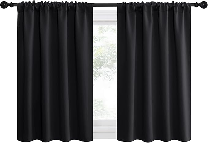 NICETOWN Short Curtains 36 inches Long, Kitchen Window Curtains Over Sink