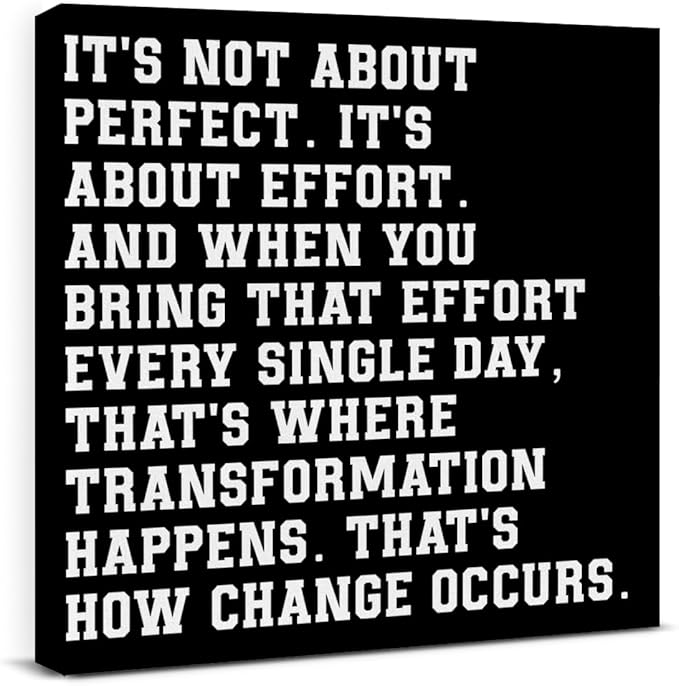 Motivational Wall Decor, Inspirational Quote Wall Art