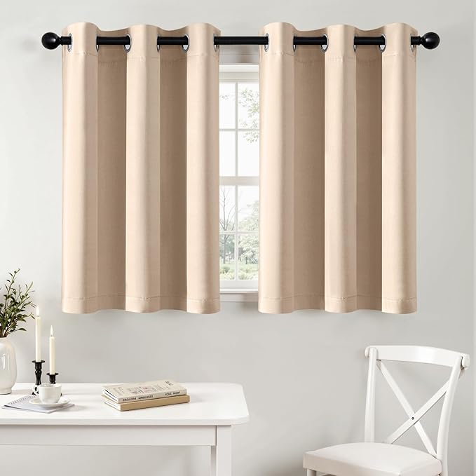 MIULEE Blackout Curtains for Bedroom Living Room 2 Panels, Thermal Insulated